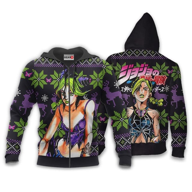 Jolyne Cujoh Ugly Christmas Sweater JJBA Xmas Gifts