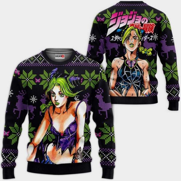 Jolyne Cujoh Ugly Christmas Sweater JJBA Xmas Gifts