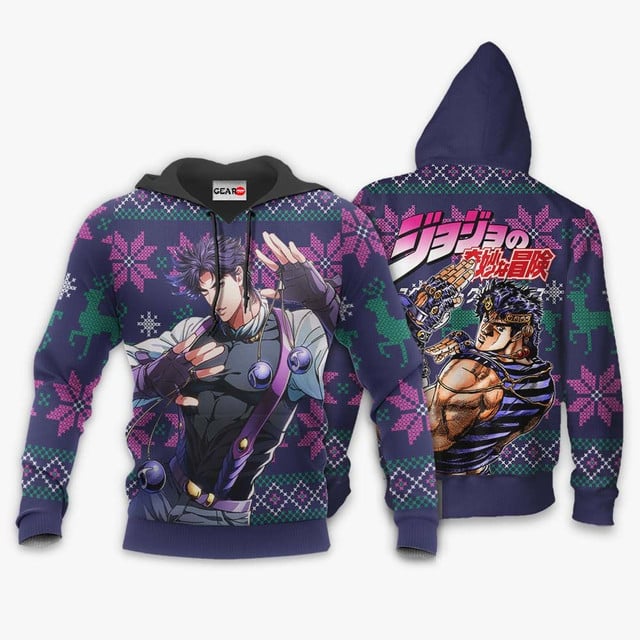 Jonathan Joestar Ugly Christmas Sweater JJBA Xmas Gifts