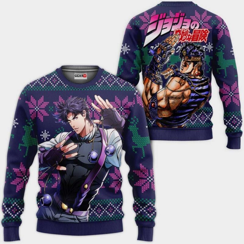 Jonathan Joestar Ugly Christmas Sweater JJBA Xmas Gifts
