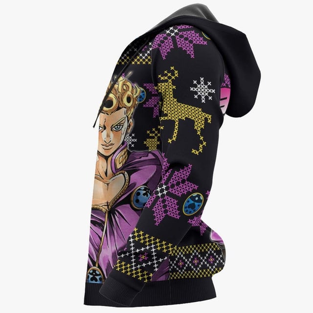 Giorno Giovanna Ugly Christmas Sweater JJBA Xmas Gifts