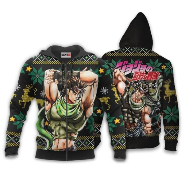 Joseph Joestar Ugly Christmas Sweater JJBA Xmas Gifts