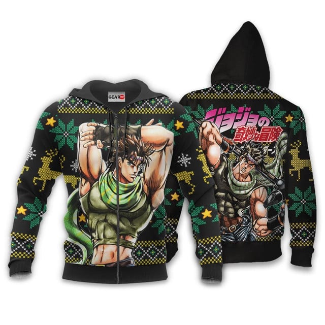 Joseph Joestar Ugly Christmas Sweater JJBA Xmas Gifts