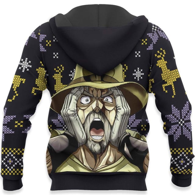 Joseph Joestar Ugly Christmas Sweater JJBA Xmas Gifts
