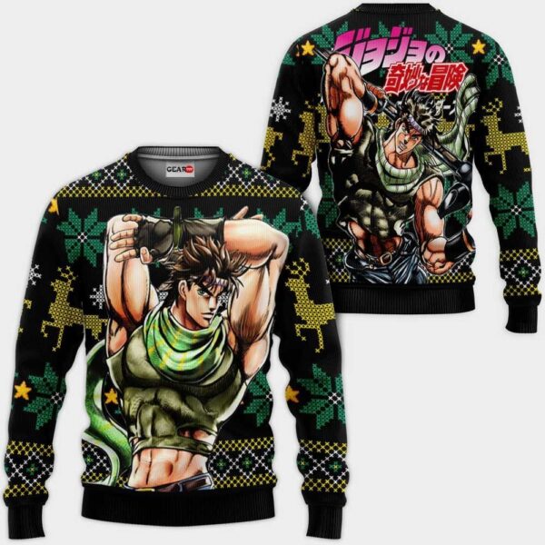 Joseph Joestar Ugly Christmas Sweater JJBA Xmas Gifts