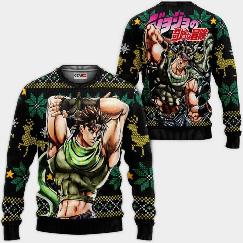 Joseph Joestar Ugly Christmas Sweater JJBA Xmas Gifts