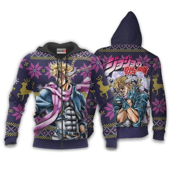 Caesar Anthonio Zeppeli Ugly Christmas Sweater JJBA Xmas Gifts