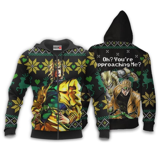 Dio Brando Ugly Christmas Sweater Oh You're Approaching Me jj's Xmas Gifts