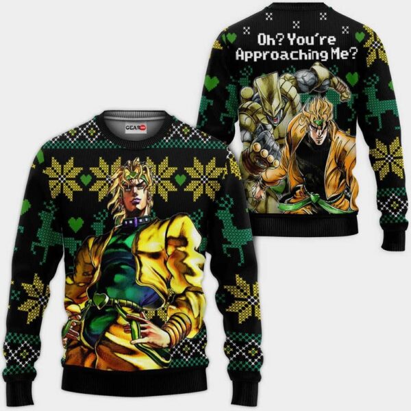 Dio Brando Ugly Christmas Sweater Oh You're Approaching Me jj's Xmas Gifts