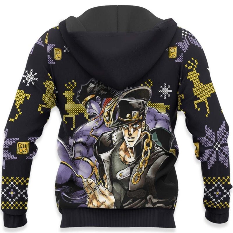 Jotaro Kujo Ugly Christmas Sweater Yare Yare Daze jj's Xmas Gifts