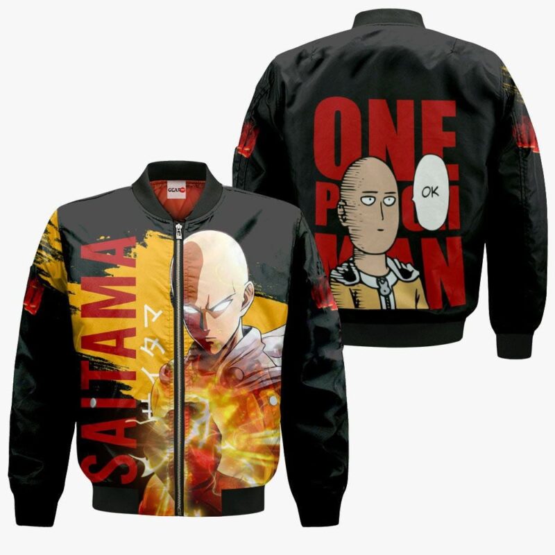 Saitama Premium Outerwear Funny and Cool One Punch Man Anime