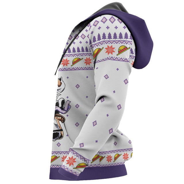 Luffy Gear 5 White Ugly Christmas Sweater VA1808