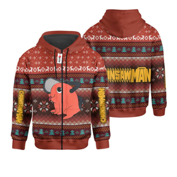 Pochita Ugly Christmas Sweater