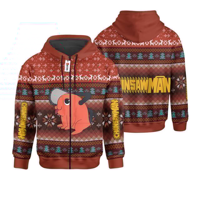 Pochita Ugly Christmas Sweater