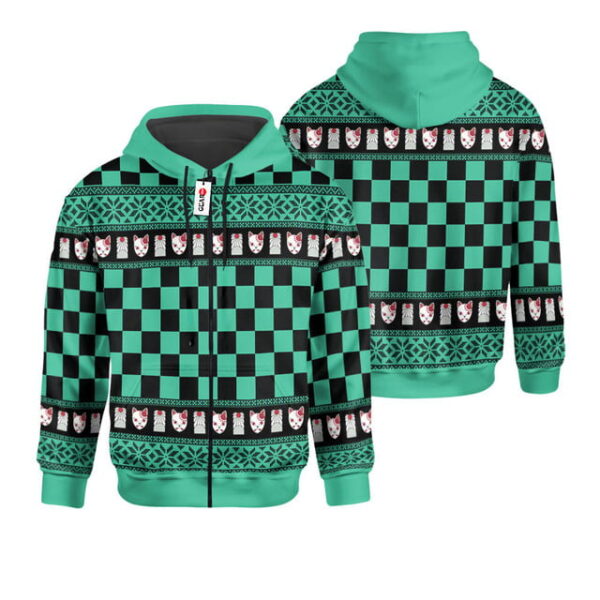 Kimetsu Tanjiro Ugly Christmas Sweater