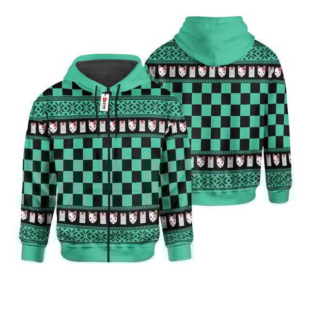Kimetsu Tanjiro Ugly Christmas Sweater