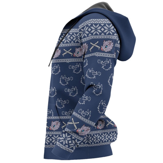Kimetsu Inosuke Ugly Christmas Sweater