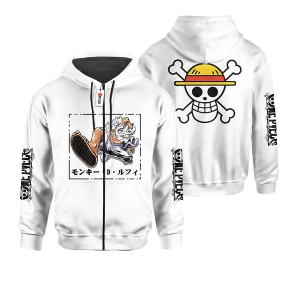 Luffy Gear 5th Nika White Hair Premium Outerwear Street Style