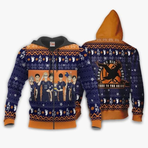 Karasuno Premium Outerwear Ugly Christmas Shirt