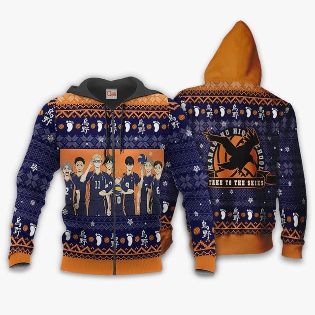 Karasuno Premium Outerwear Ugly Christmas Shirt