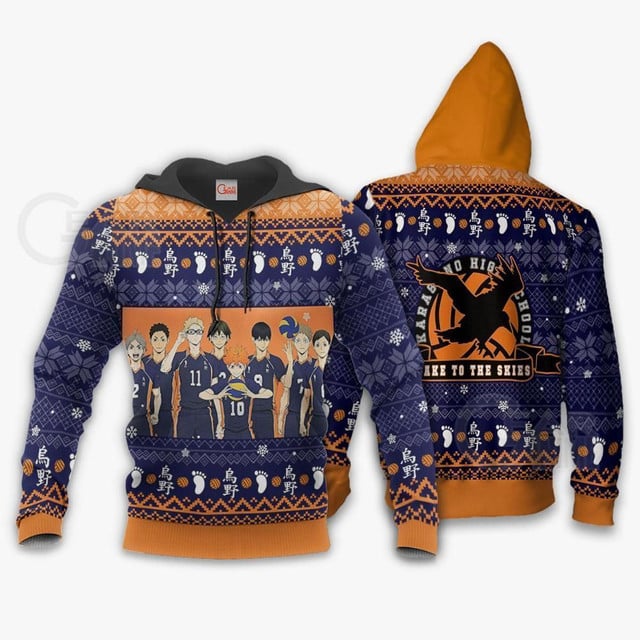 Karasuno Premium Outerwear Ugly Christmas Shirt