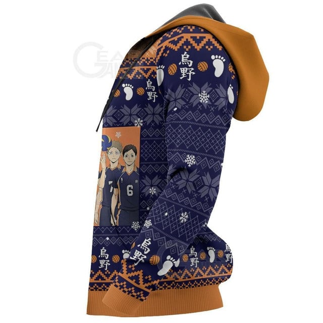 Karasuno Premium Outerwear Ugly Christmas Shirt