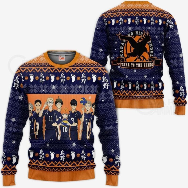 Karasuno Premium Outerwear Ugly Christmas Shirt