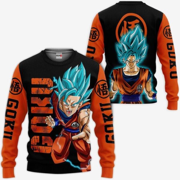Goku Blue Premium Outerwear Anime