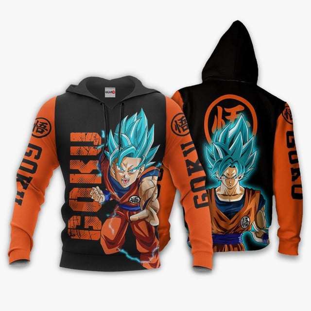 Goku Blue Premium Outerwear Anime
