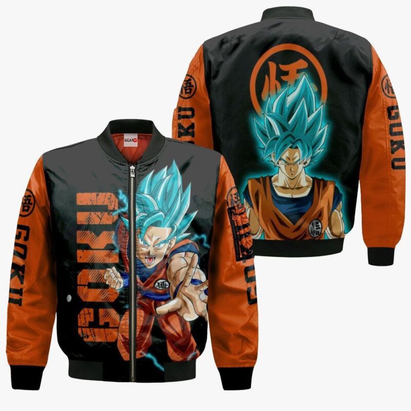 Goku Blue Premium Outerwear Anime
