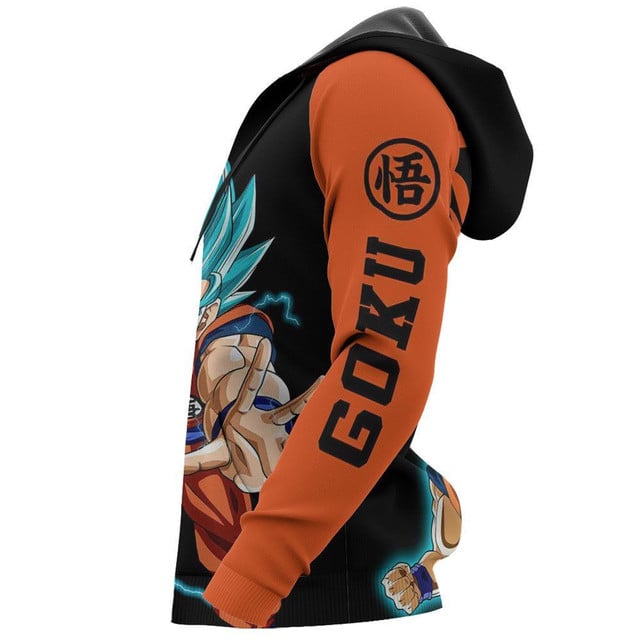 Goku Blue Premium Outerwear Anime