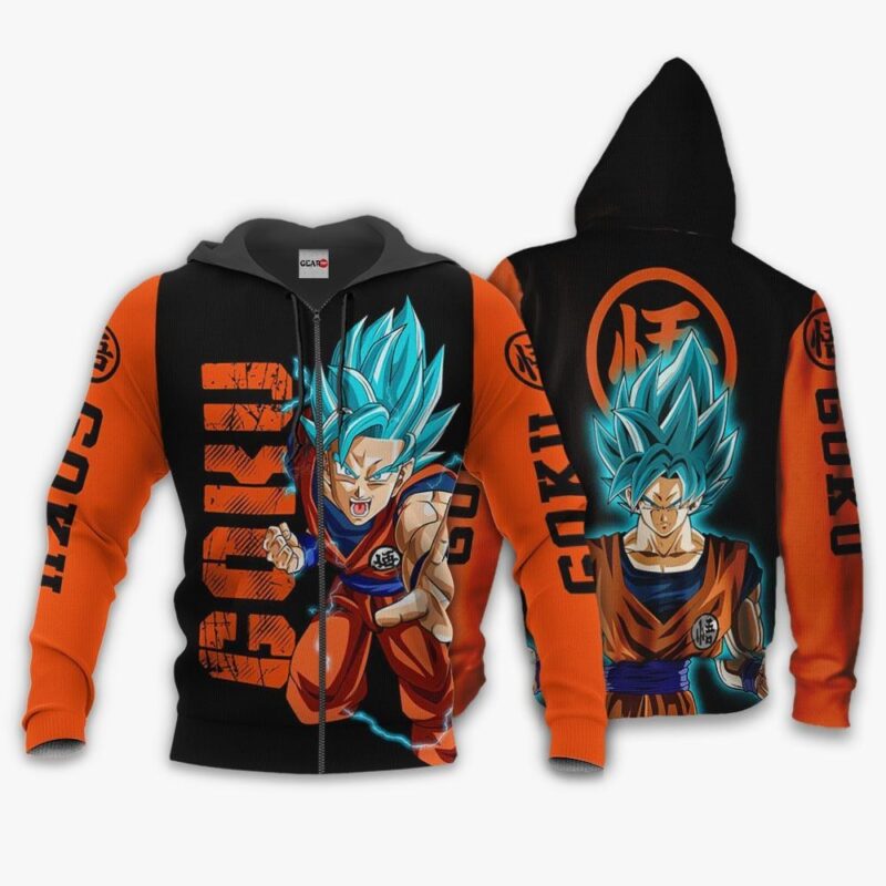 Goku Blue Premium Outerwear Anime