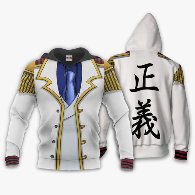Monkey D Garp Jacket Premium Outerwear Costume Marine Uniform