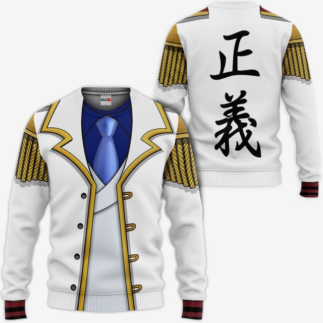 Monkey D Garp Jacket Premium Outerwear Costume Marine Uniform