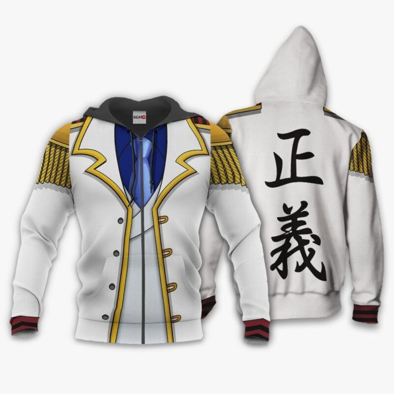 Monkey D Garp Jacket Premium Outerwear Costume Marine Uniform