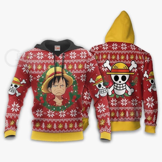 Monkey D. Luffy Premium Outerwear Ugly Christmas