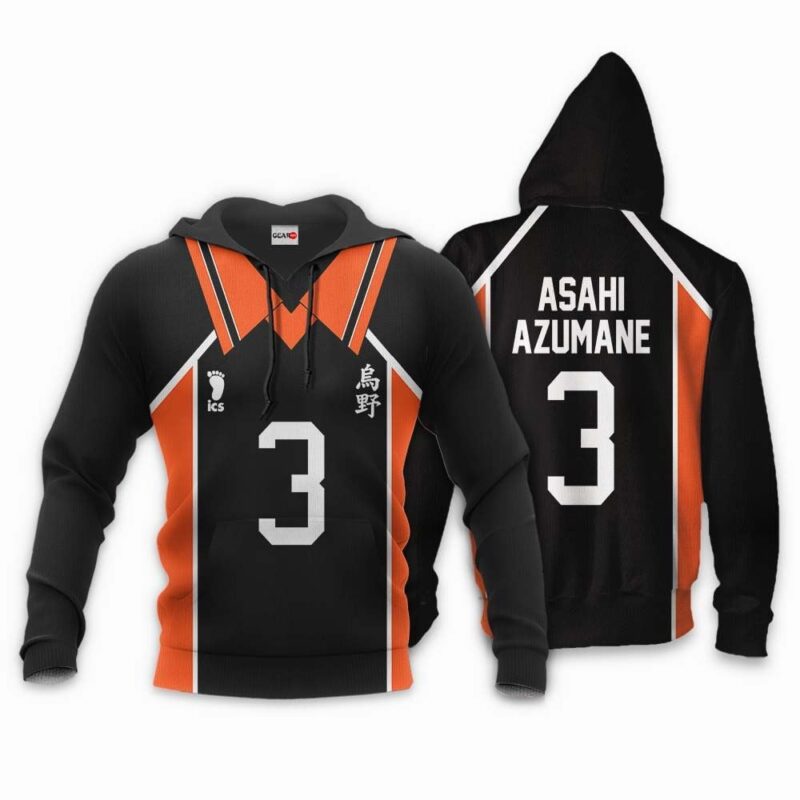 Karasuno Asahi Azumane Uniform Premium Outerwear Num 3
