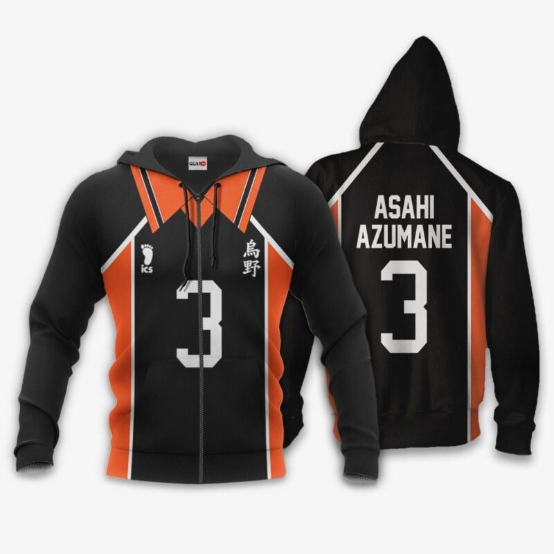 Karasuno Asahi Azumane Uniform Premium Outerwear Num 3