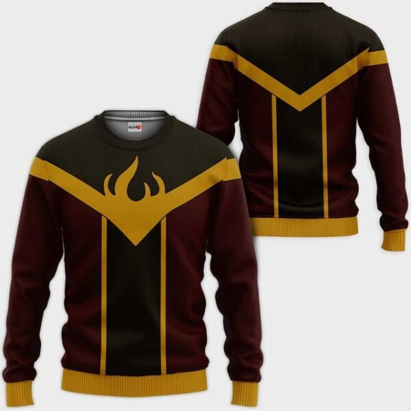 Avatar Premium Outerwear Fire Elemental Uniform Costume Shirt