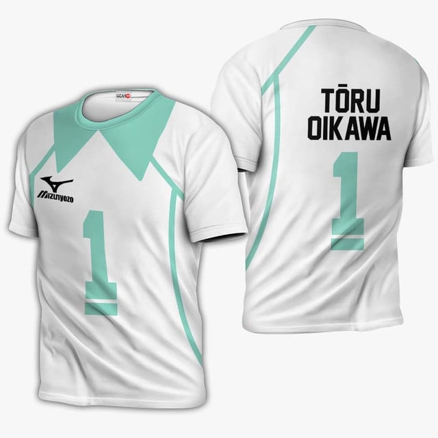 Aoba Johsai Toru Oikawa Premium Outerwear Uniform Num 1 Anime