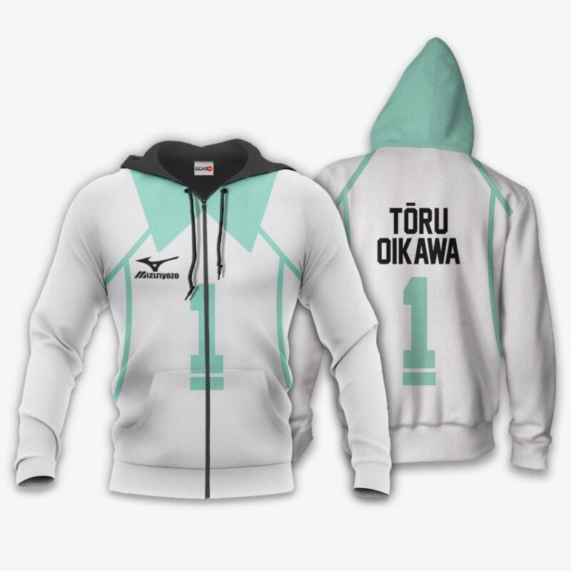 Aoba Johsai Toru Oikawa Premium Outerwear Uniform Num 1 Anime