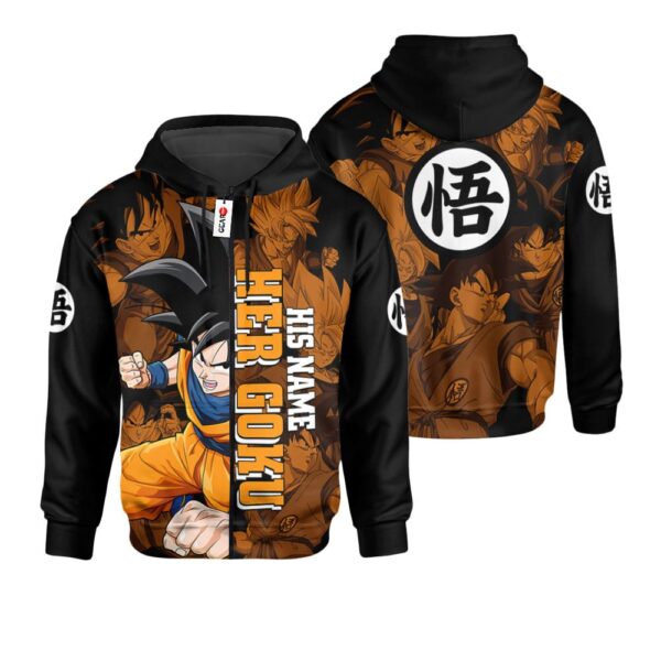 Her Goku Premium Outerwear Personalized Valentine's Shirt