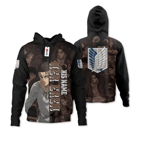 Her Eren Yeager Premium Outerwear Personalized Valentine's Shirt