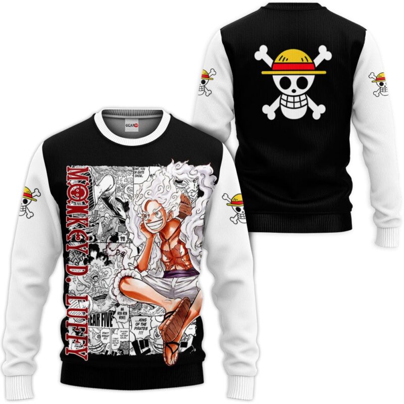 Luffy Gear 5th Premium Outerwear Manga Style