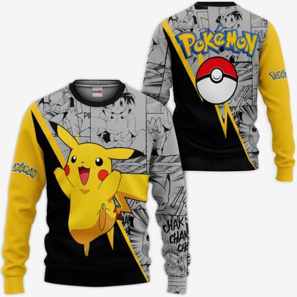 Pikachu Premium Outerwear Manga Style