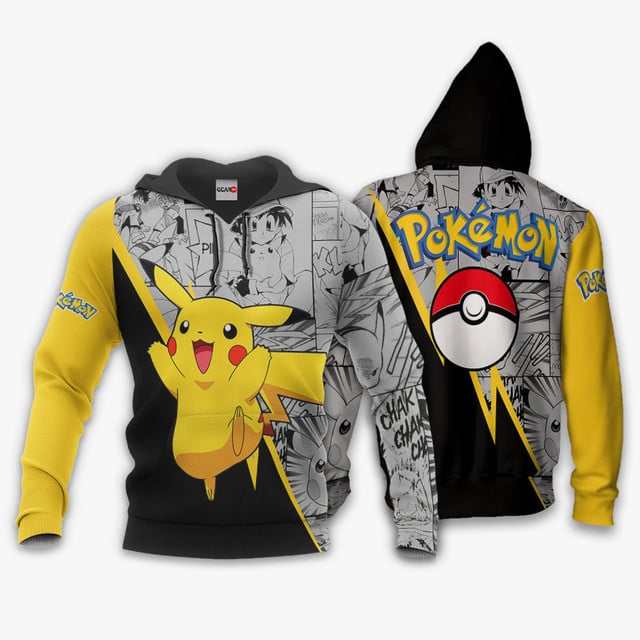 Pikachu Premium Outerwear Manga Style