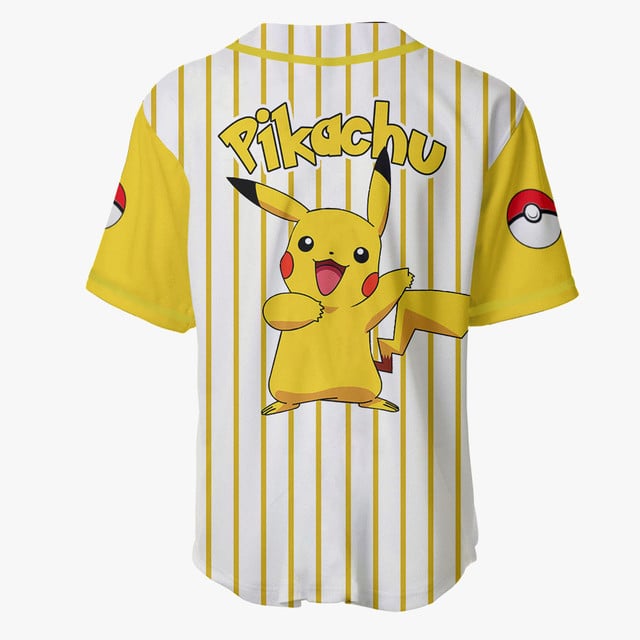 Pikachu Baseball Jersey Pokemon Anime