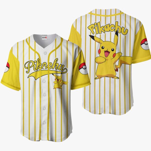 Pikachu Baseball Jersey Pokemon Anime