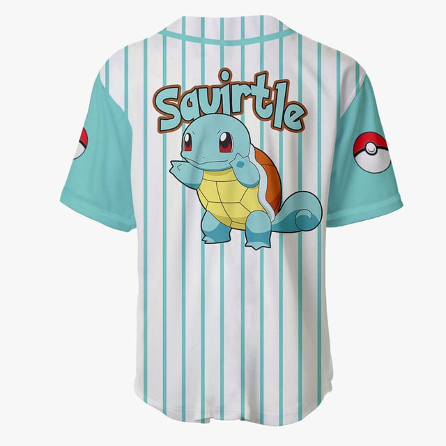Squirtle Baseball Jersey Pokemon Anime
