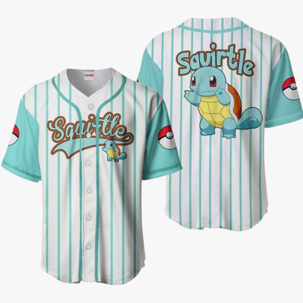 Squirtle Baseball Jersey Pokemon Anime